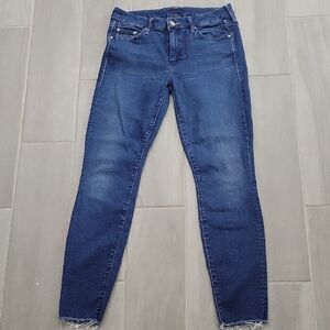 MOTHER The Looker Ankle Fray Size 27